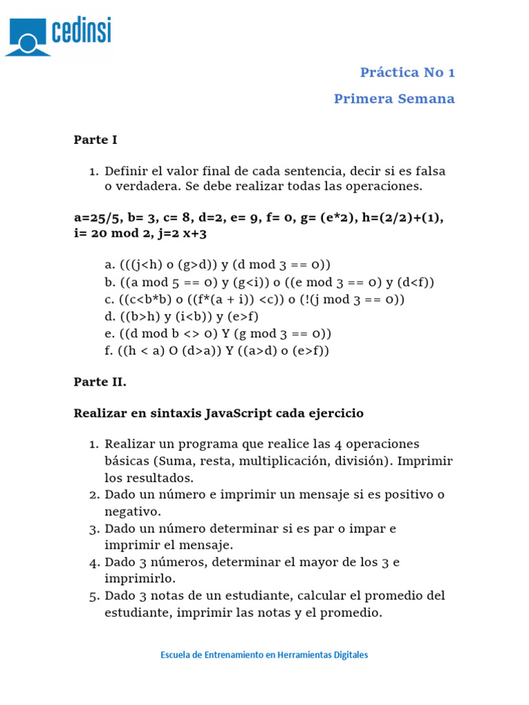 Practica No 1 | PDF