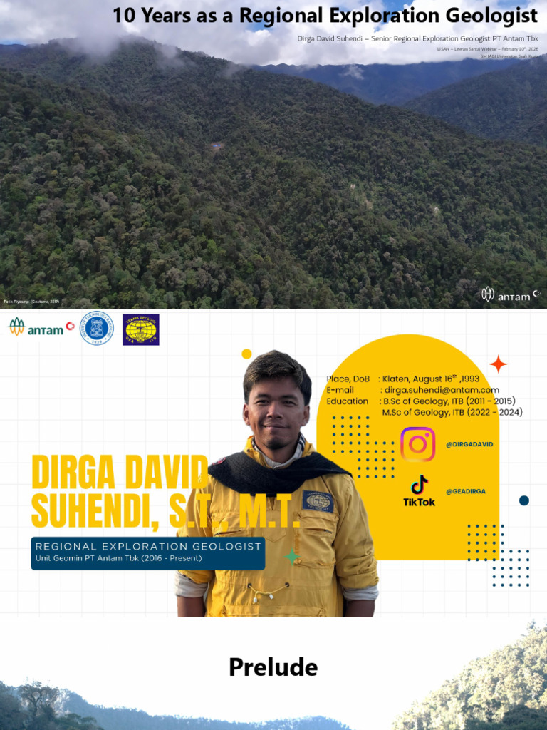 10 Years As A Regional Exploration Geologist - Dirga David Suhendi - SM ...