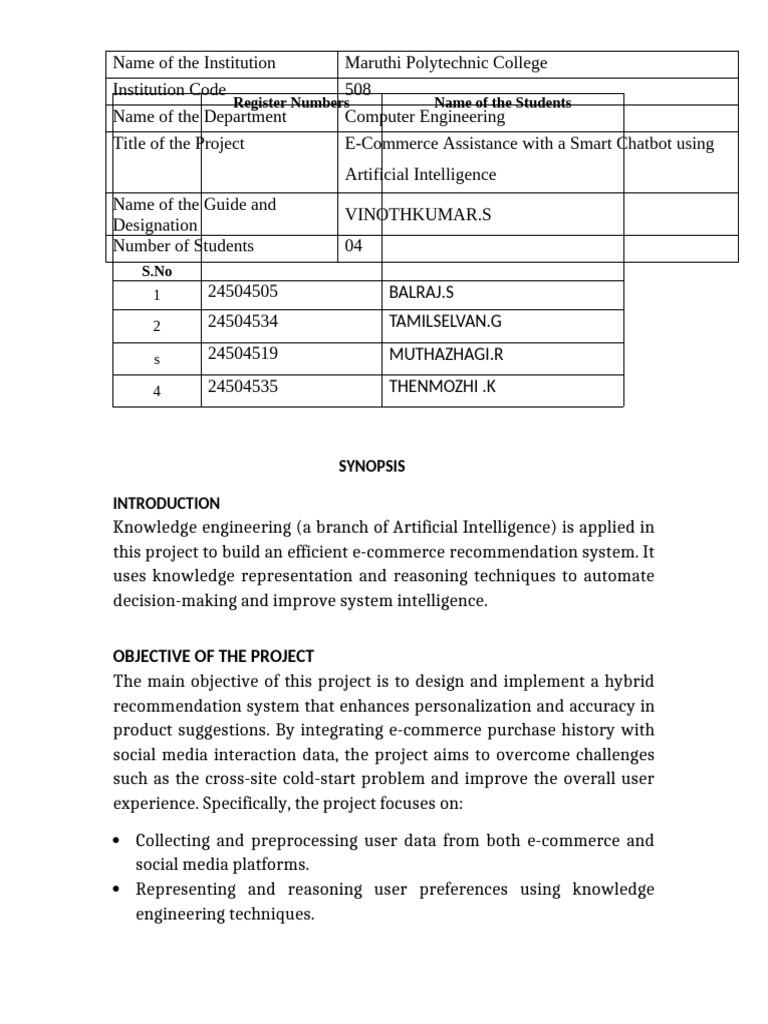 Project Summary Black White | PDF | Computer Engineering | Cognitive ...