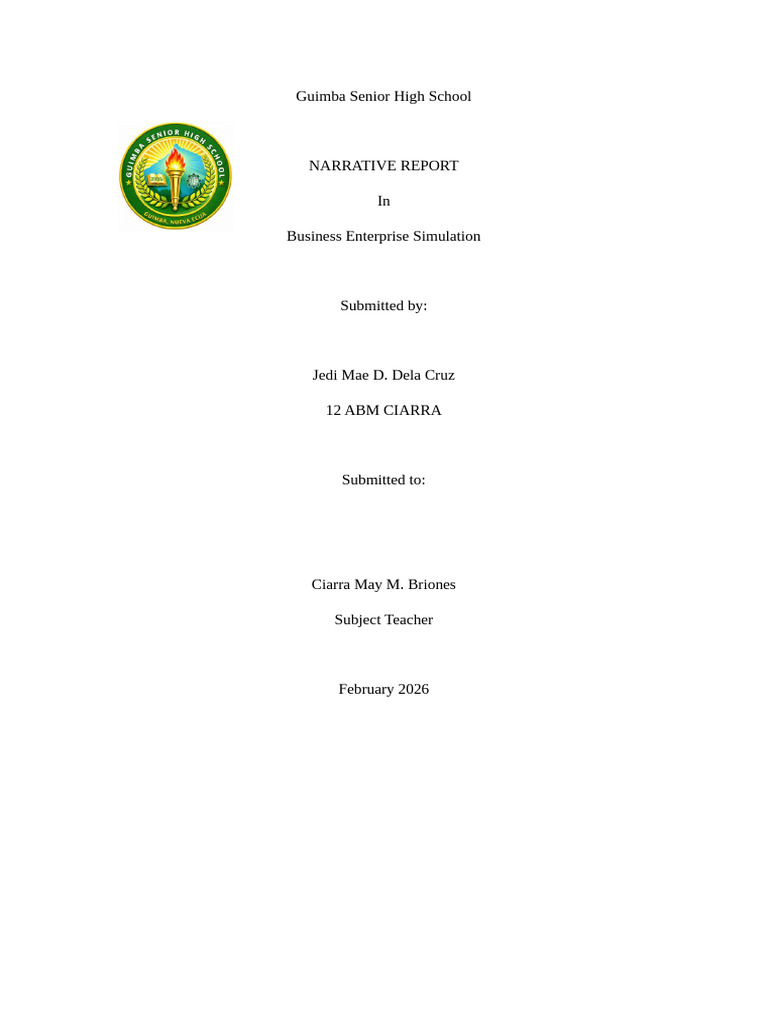 Narrative Report Template FINAL | PDF | Leadership | Motivation