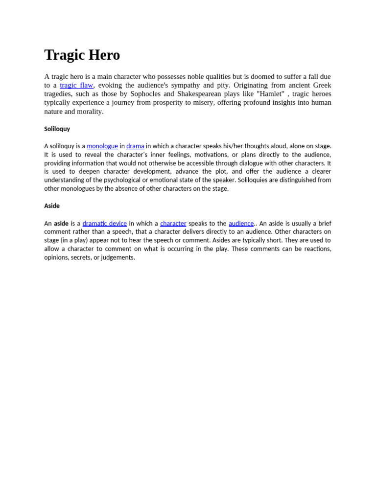 Tragic Hero | PDF