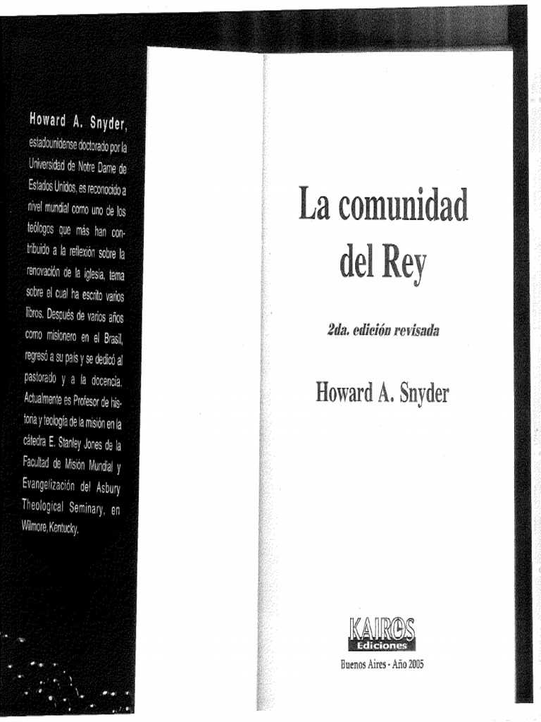 La Comunidad Del Rey Por Howard Snyder Parte 1 - Rotated | PDF