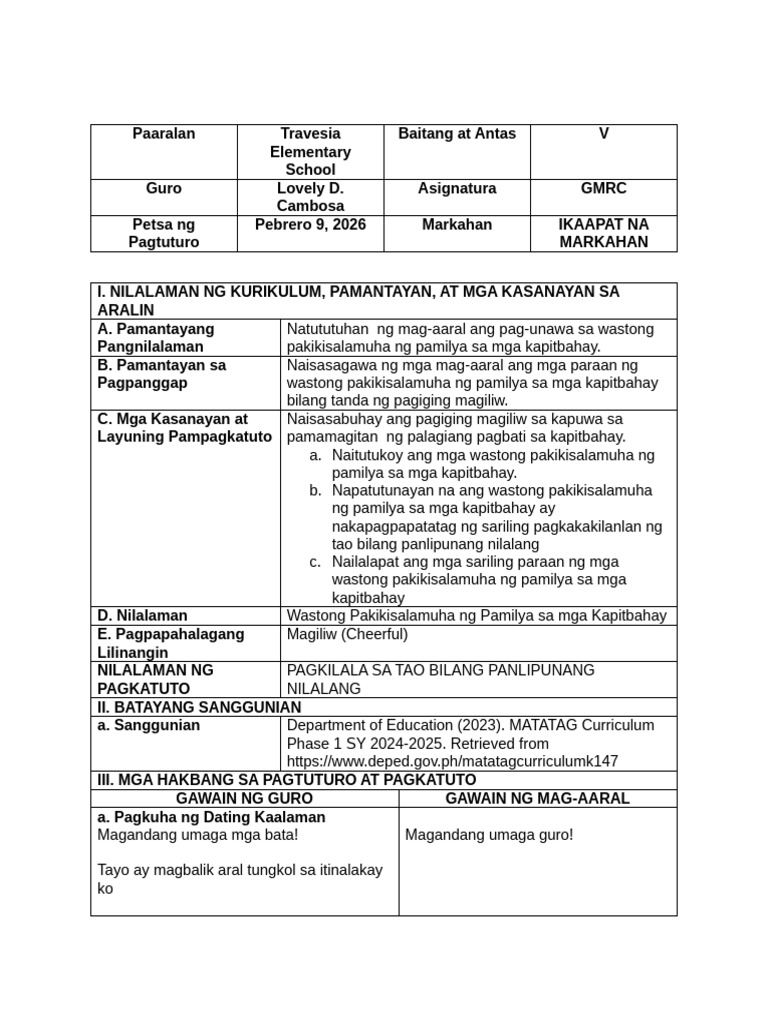 GMRC LP wk2 d2 | PDF