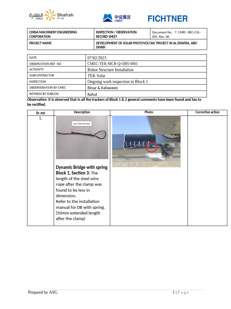 Block 1 and 2 SOR Format | PDF | Sun | Renewable Energy