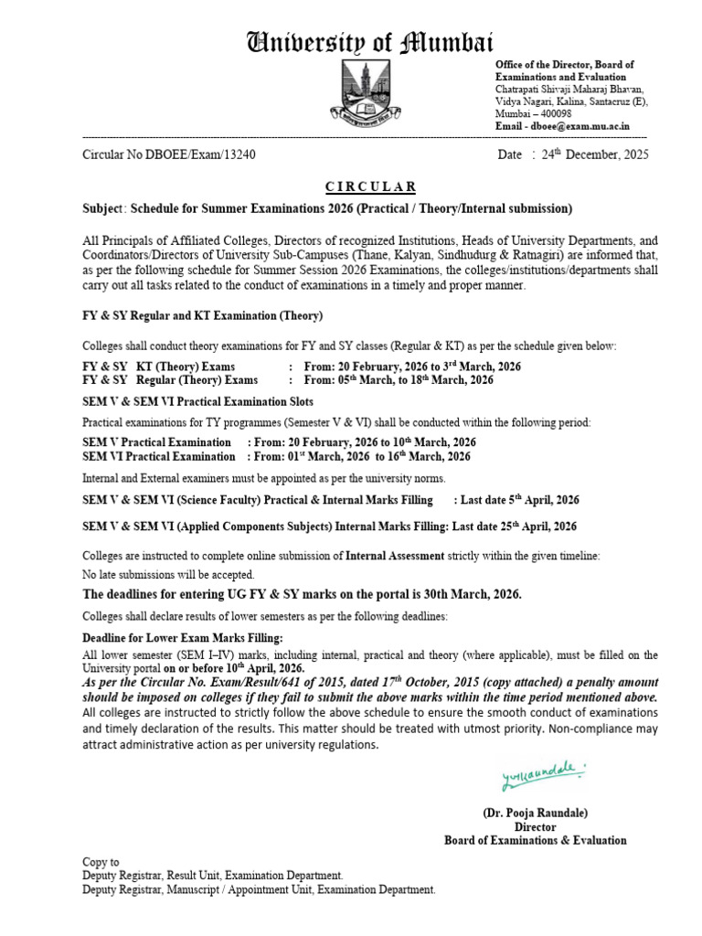 Circular Summer Session 2026 | PDF