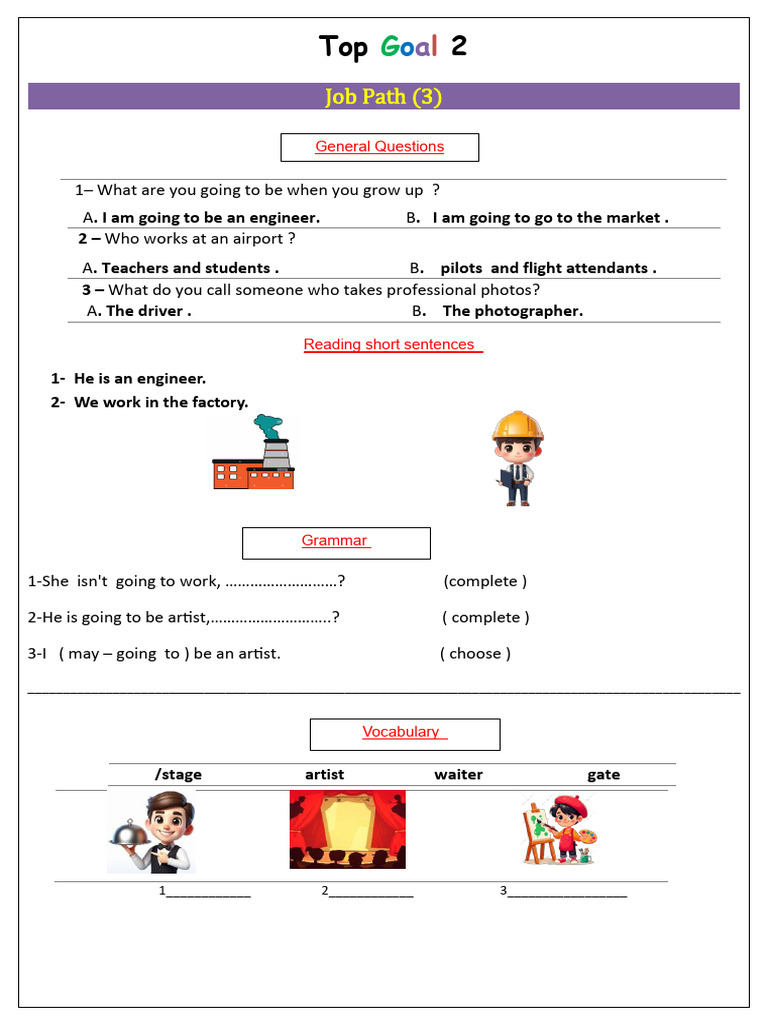 Job Paths (3) General Questions | PDF