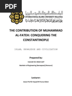 The Contribution of Sultan Muhammad Al-Fateh