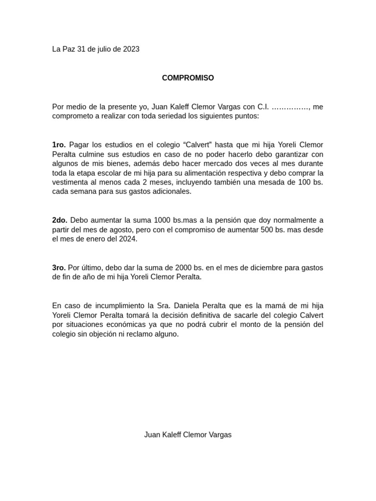 COMPROMISO | PDF