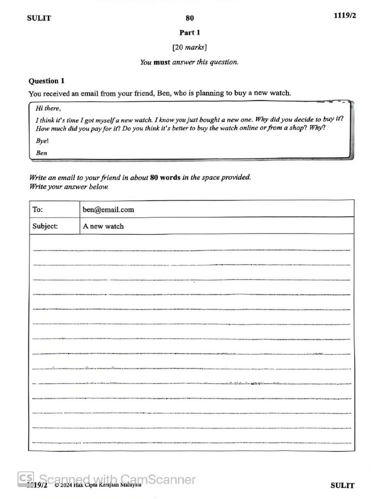 English P2 SPM 2024 - 1 | PDF
