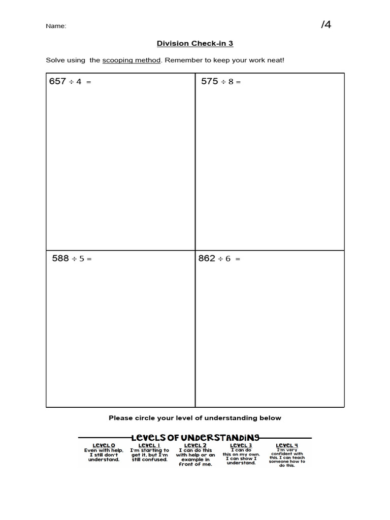 Division Check-In 3 | PDF