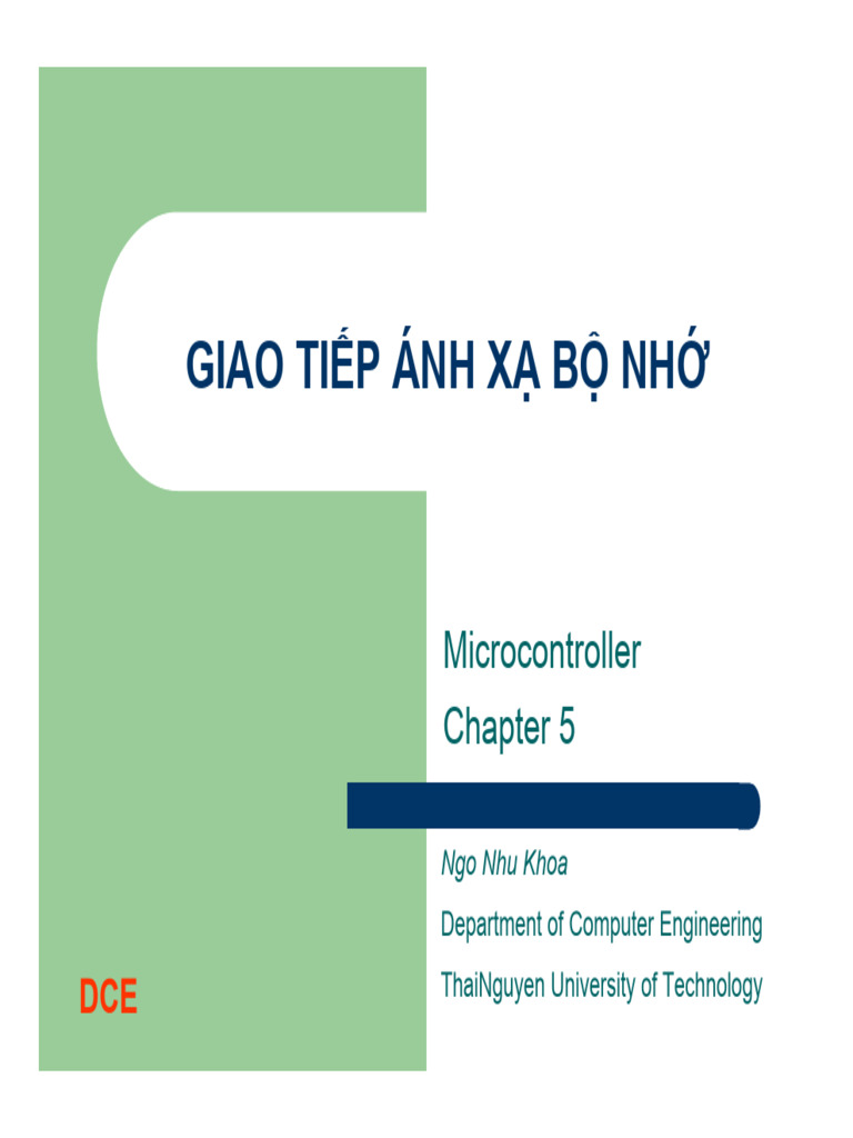 Chap5 - Memory Mapped Interface | PDF