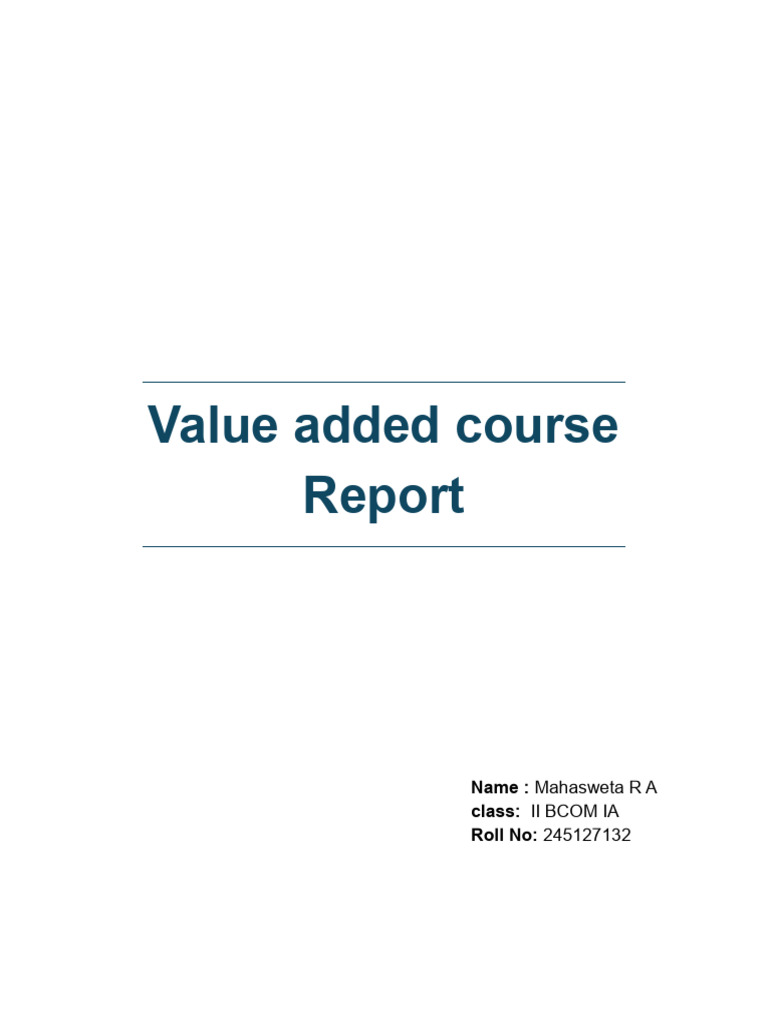 Vac Report | PDF | Fair Value | Artificial Intelligence