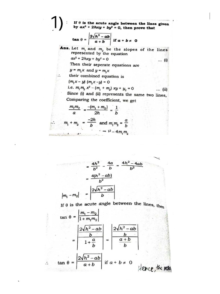 Class 12th Math Part-1 IMP Theorems | PDF