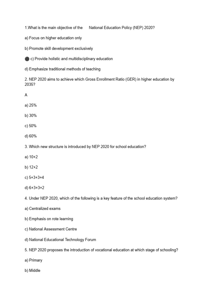 Nep 2020 Bits 2 | PDF | Curriculum | Educational Assessment