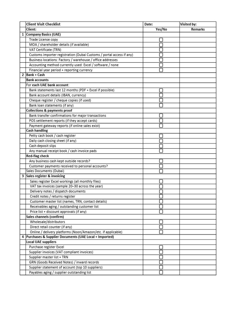 Checklist | PDF | Receipt | Value Added Tax