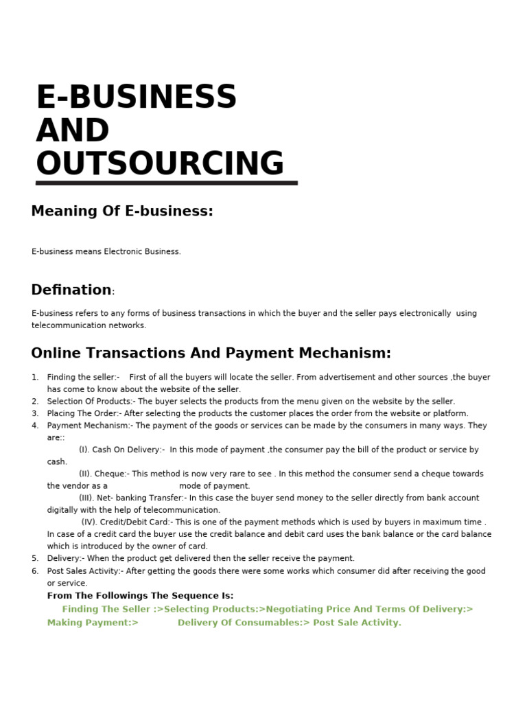 Chapter 13 Commerce | PDF | Payments | Sales