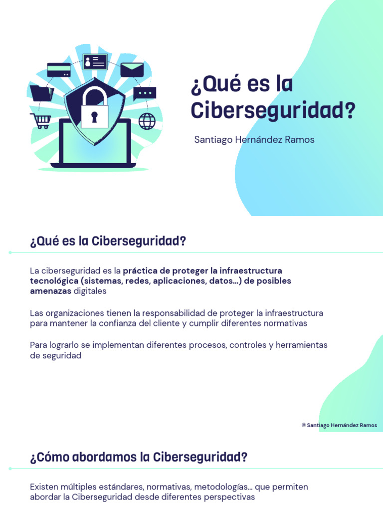 3 1 Que Es La Ciberseguridad | PDF