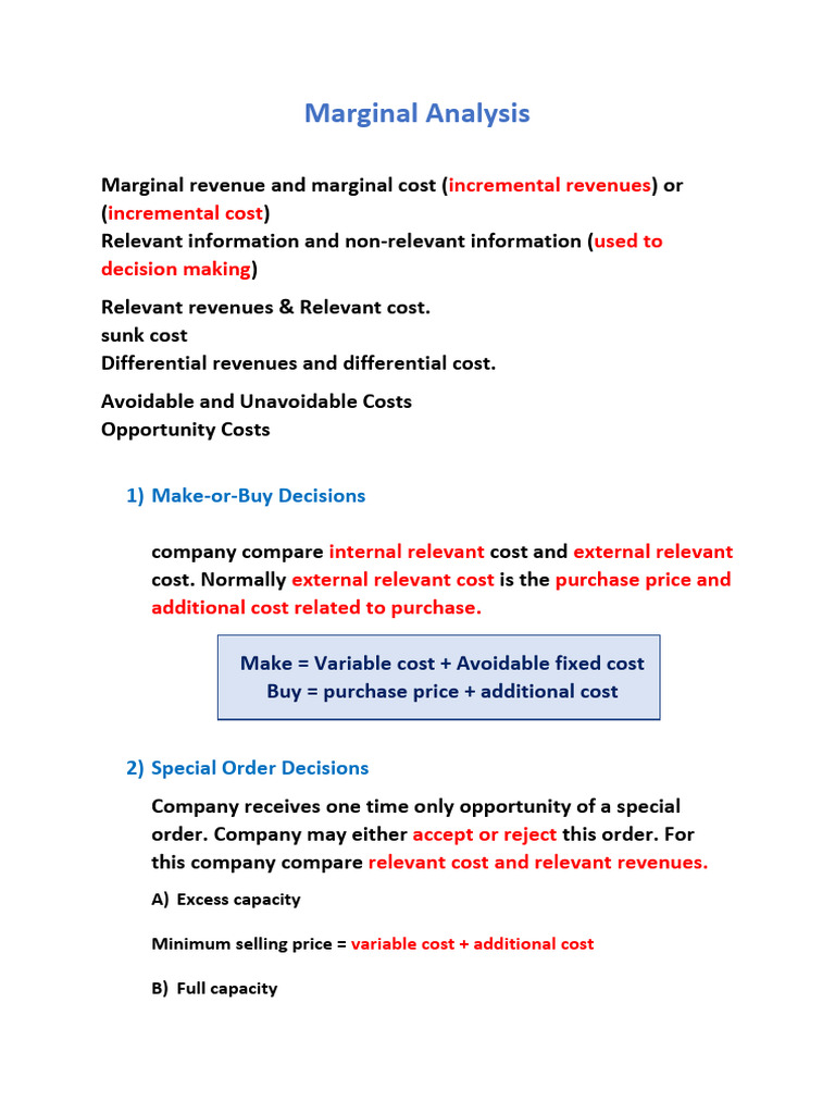 P2C Marginal Analysis | PDF