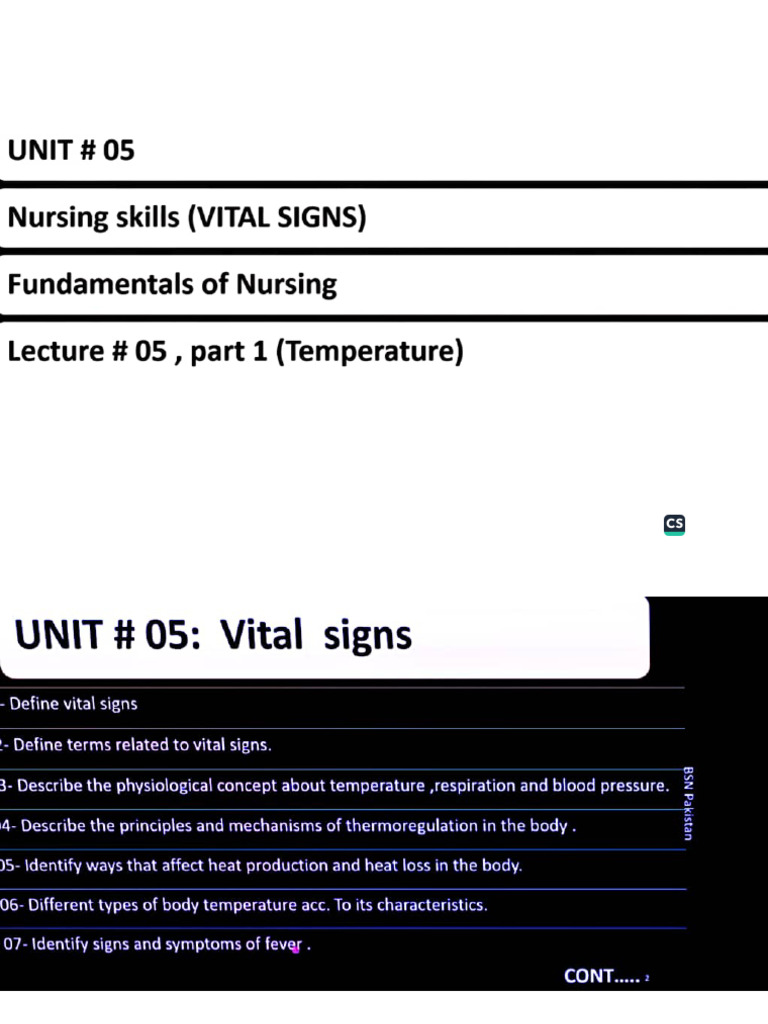 Fon CH 5 Vital Signs | PDF