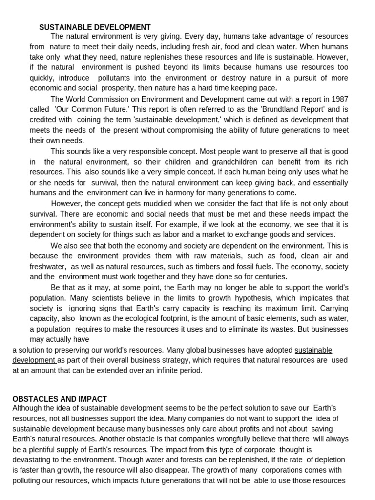 GE 3 - Sustainable Development and Global Citizenship | PDF ...