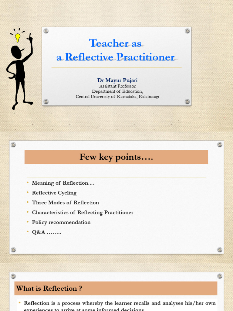 3.teacher As Reflective Practitionar | PDF | Critical Thinking ...