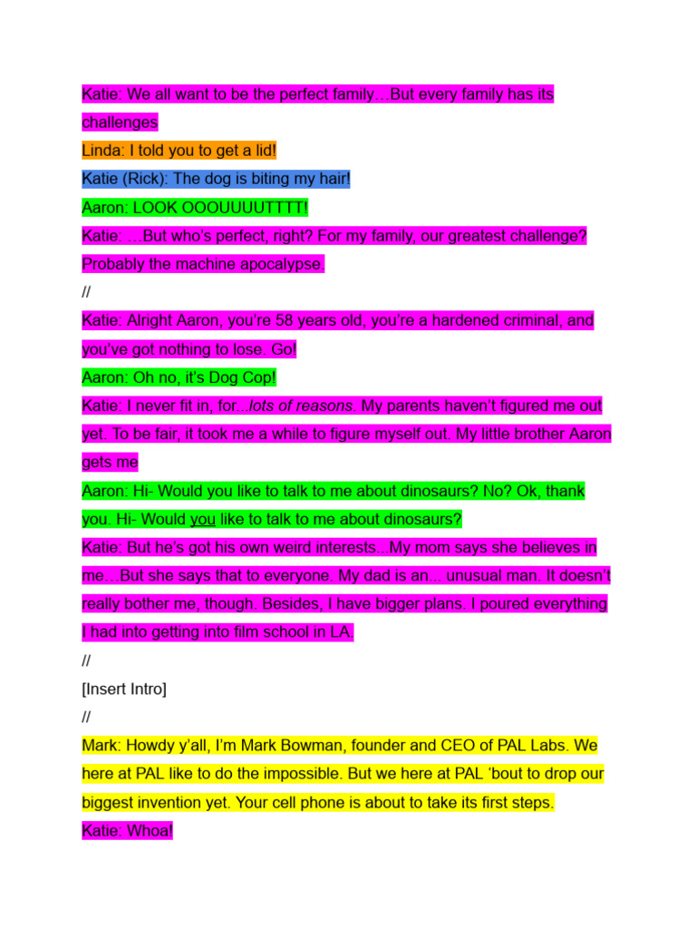 The Mitchells vs. The Machines HI Script | PDF