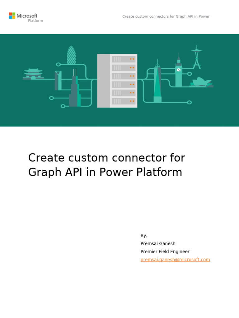 Create Custom Connector For Graph API in Power Platform | PDF ...