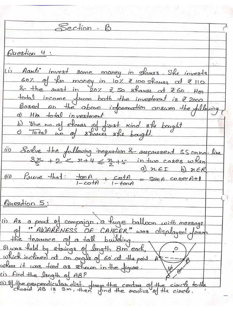 Section B Whole Syllabus | PDF
