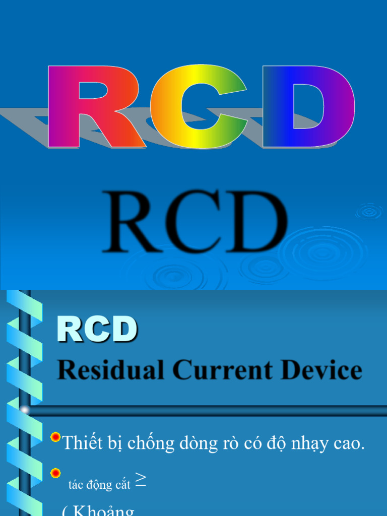 RCD | PDF