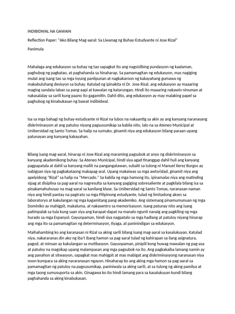 Repleksyon | PDF