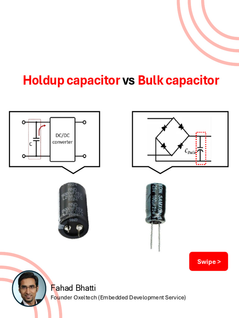 Holdup Capacitor Vs Bulk Capacitor | PDF