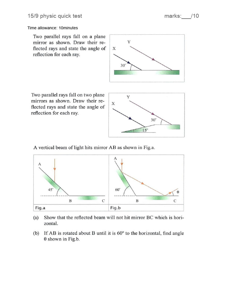15 - 9 Physic Test | PDF
