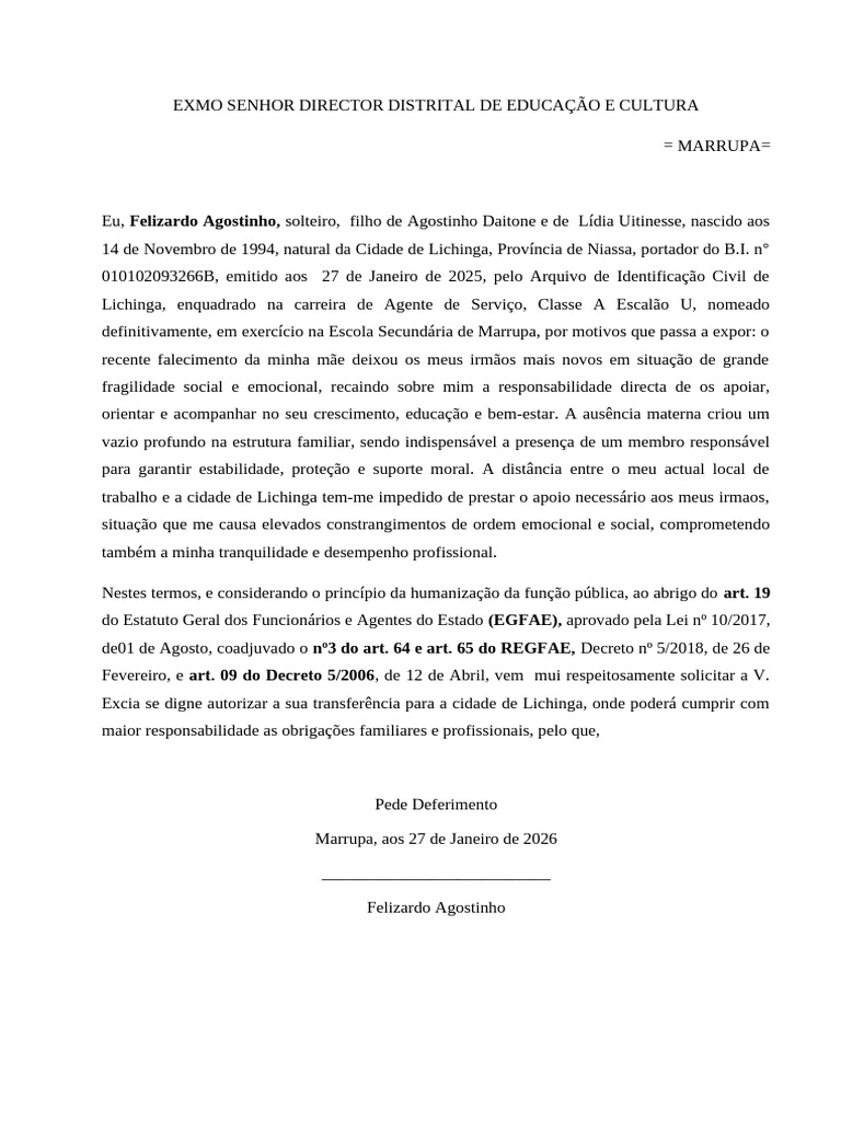 Requerimento 1 | PDF