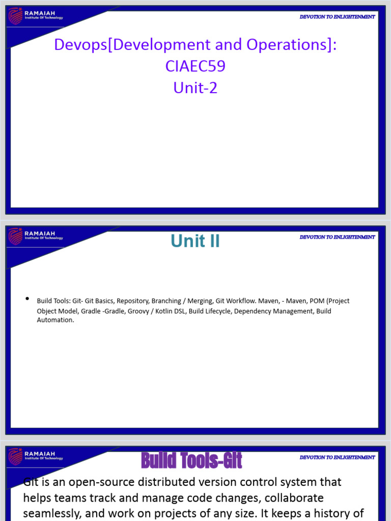 Devops Unit2ppt | PDF | Software Engineering | Software Development
