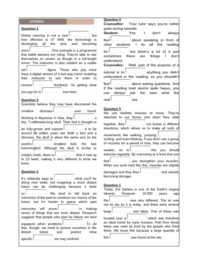 Inggris 2 Listen Xii | PDF | Cognition | Cognitive Science