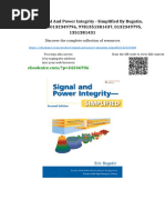 Signal and Power Integrity Simplified 2nd Edition Bogatin Online