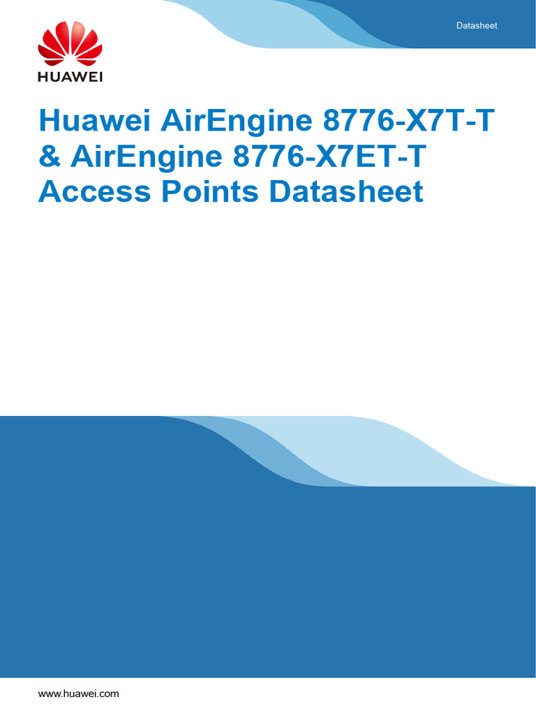 Huawei AirEngine 8776-X7T-T - AirEngine 8776-X7ET-T Access Points ...