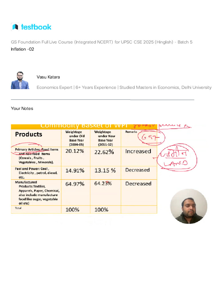 Inflation - 02 Notes | PDF
