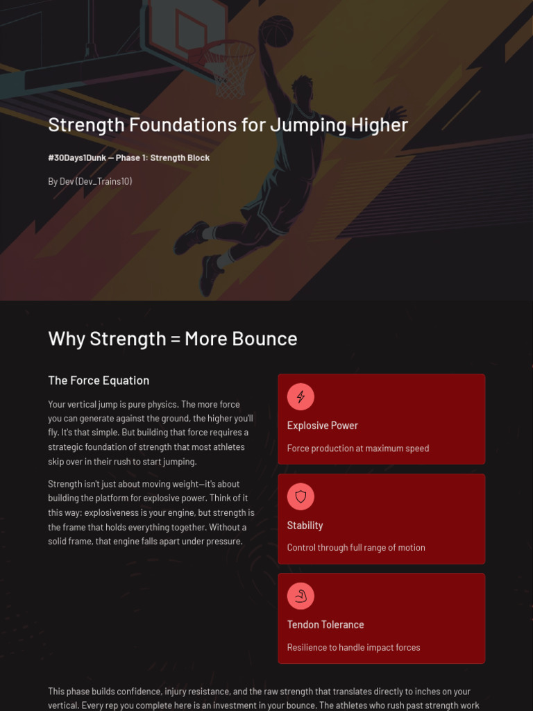 Strength Foundations For Jumping Higher | PDF | Physical Fitness ...