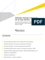 Climate Change Issues in Oil & Gas Sector