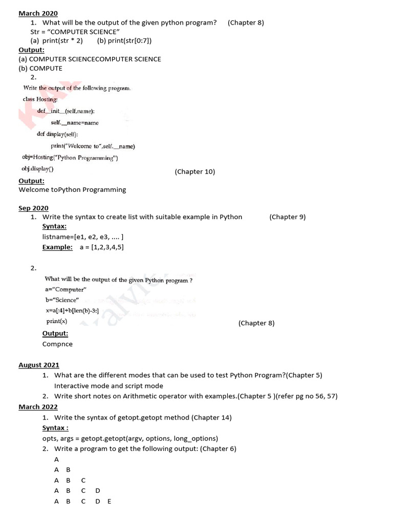 Compulsory Questions | PDF | Boolean Data Type | String (Computer Science)