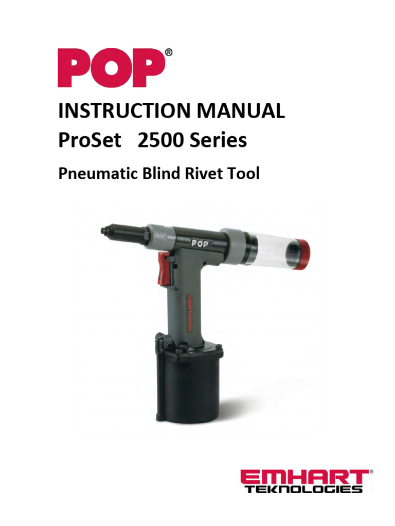 Proset 2500 Manualp 534 Rev 1 | PDF | Rivet | Water