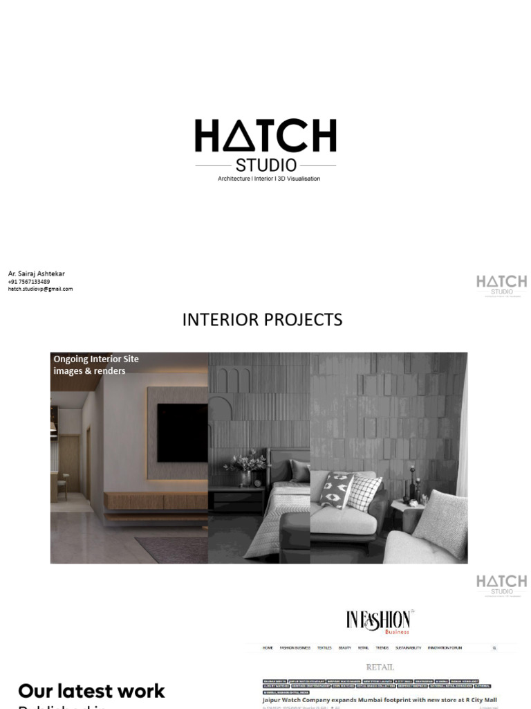 Hatch Studio Portfolio 2026 | PDF
