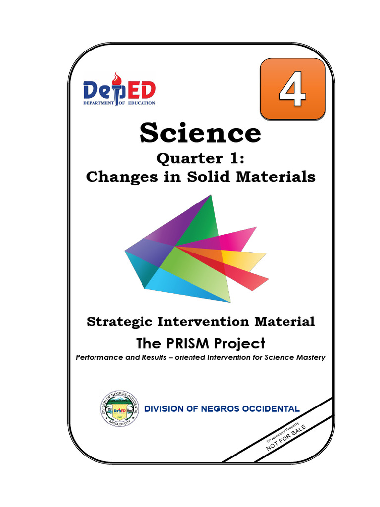 Grade 4 Science SIM 2 | PDF
