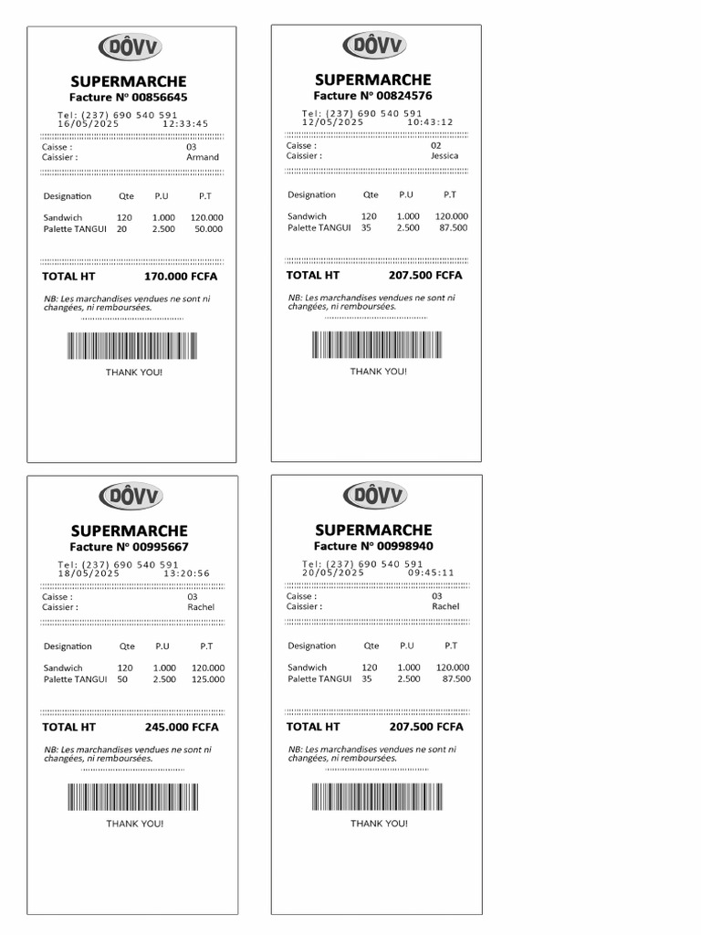 Scan Receipt DOVV | PDF