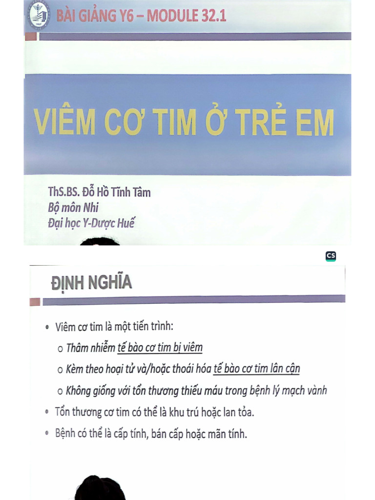 Viêm Cơ Tim ở Trẻ Em | PDF