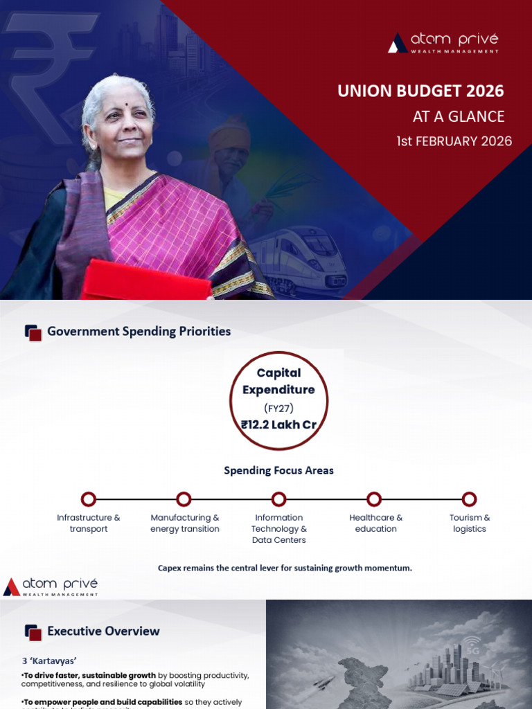 Union Budget 2026 - Highlights | PDF | Taxes | Government Spending