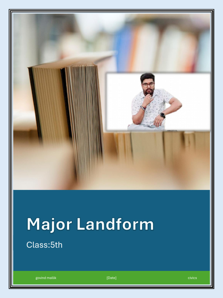 SST Class 5TH Major Landform | PDF | Plateau | Mountains