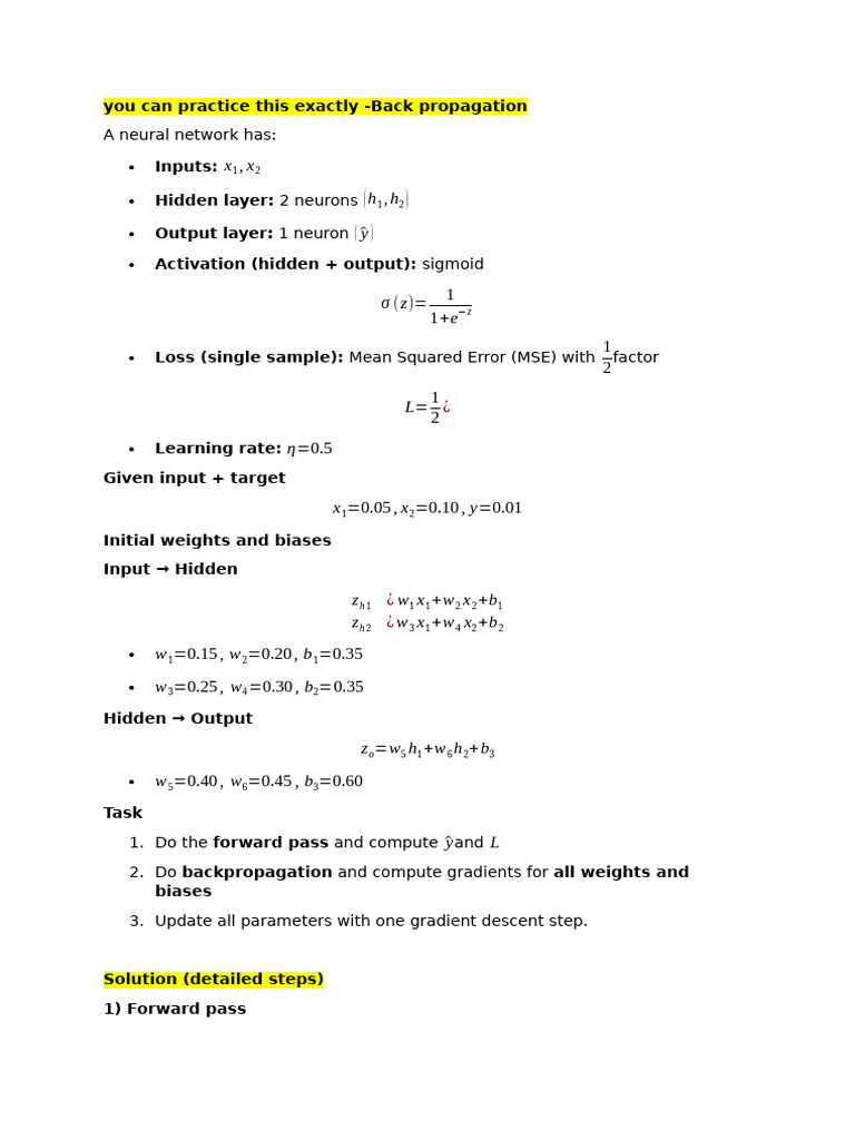 Back Propagation Sample... | PDF | Statistical Classification | Algorithms
