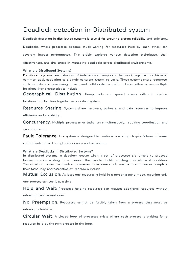 Deadlock Deduction | PDF | Distributed Computing | Process (Computing)